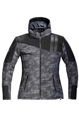 DIFI JAMIE LADY Motorrad Softshell-Kapuzenjacke Damen